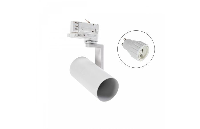 Oprawa na szynoprzewód MADARA MINI II GU10 3F GU10 250V IP20 56,5x121x172mm Biała | SLIP003008 Wojnarowscy