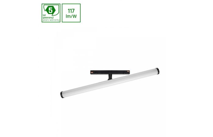Oprawa LED BEAM na szynoprzewód 28x400x75mm 12W 150st czarny 5 lat gw. system SHIFT | WLD+40007 Wojnarowscy