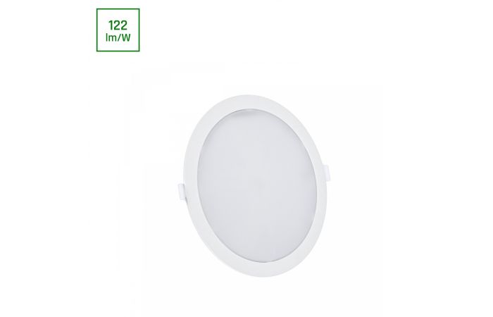 Oprawa downlight LED ALGINE 2w1 n/t p/t 18W 1750lm NW 4000K IP20 okrągła (ramka n/t w kpl.) | SLI037029NW_PW Wojnarowscy