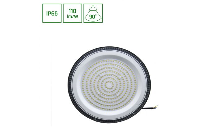 Oprawa High Bay LED PLATEO SUN 3 200W 20000lm 4000K NW 230V 90° IP65 IK06 309X68mm czarny | SLI044031NW_PW Wojnarowscy