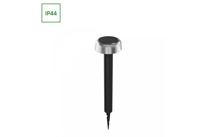 Oprawa ogrodowa solarna SOLARA FUNGI 2,5W 200lm 2700K WW IP44 ładowalna USB-C wbijana czarna | SLI055002 Wojnarowscy