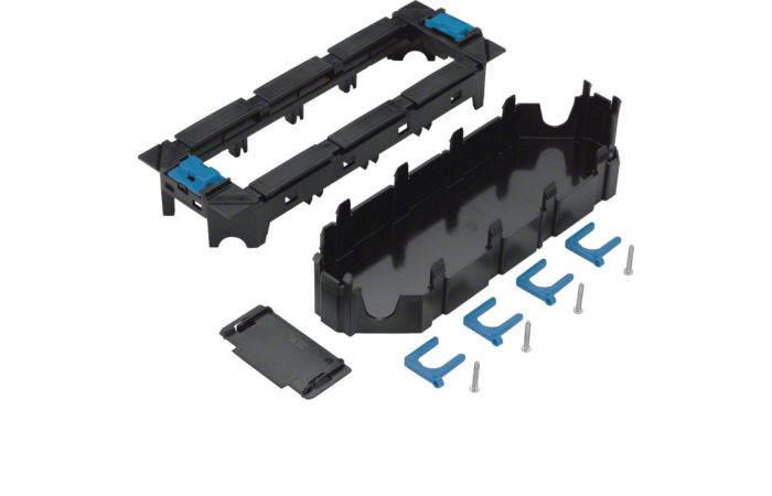 Puszka montażowa poczwórna 45x45mm PC-ABS czarny Tehalit.GB-EG | GTVR400 Hager