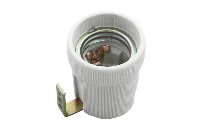 Oprawka ceramiczna żarówki z uchwytem HLDR-E27-F | 2161 Kanlux