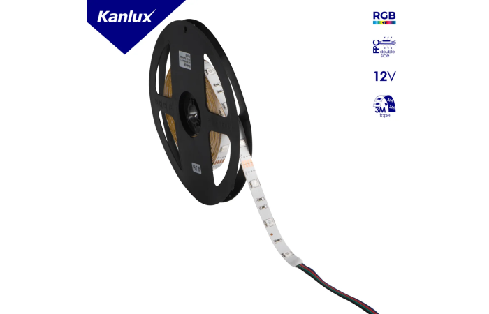Taśma LED 12DC LEDS-B 7.2W/M IP00RGB RGBK rolka 5m | 24530 Kanlux