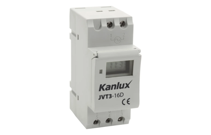 Elektroniczny zegar sterujący na szynę TH35 JVT3-16AS 5 lat Gwar. | 18721 Kanlux
