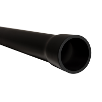 Rura osłon gładka przepustowa z kielichem ROS-Zł-M 160/9,1 1250N RHDPE sztywna,czarna(6m/33szt) | 11822 TT Plast