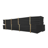 Rura sztywna karbowana dwuwarstwowa w odcinkach RODO 160/134 czarna (6m) DVK | 11671 TT Plast