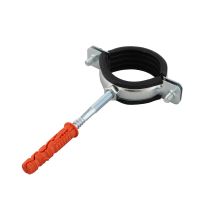 Obejma metalowa do rur odgromowych GROM 20 pojedyncza 1/2" z uszczelką dwugwintem i kołkiem | 11958 TT Plast