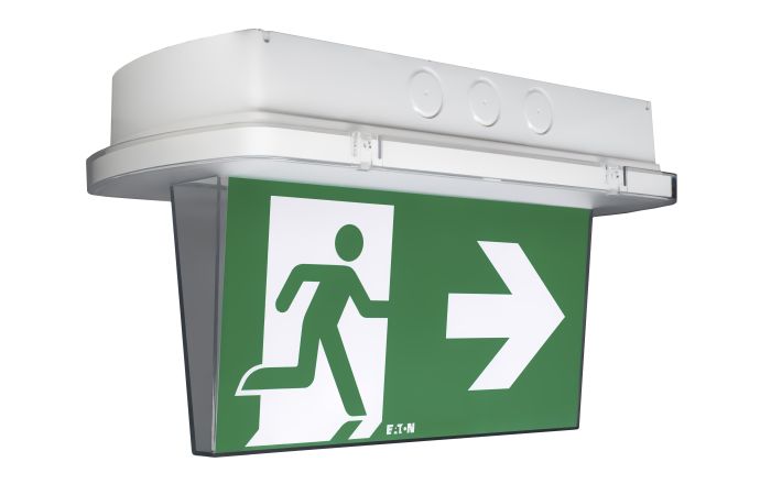 Oprawa awaryjna SafeLite,MNM,IP65,250lm,1H,AT + zestaw 4 piktogram&oacute;w, CNBOP | SL2MNM65G1C4A-AT Eaton