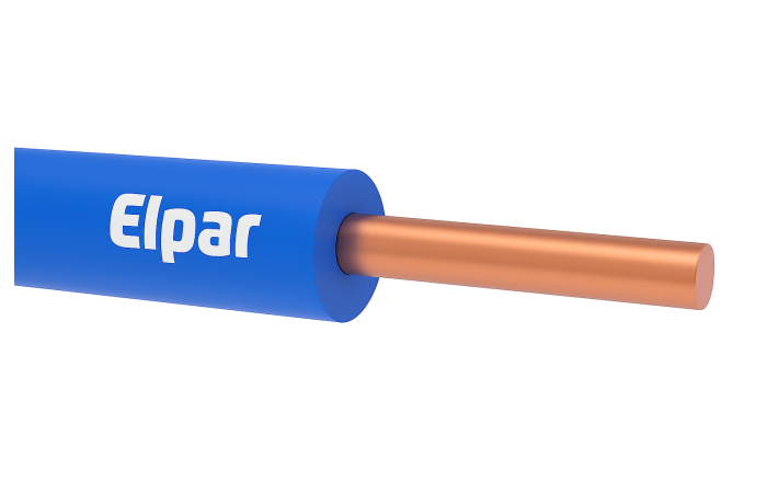 Przewód instalacyjny H07V-U (DY) 10 450/750V, niebieski KRĄŻEK | 5901854406848 Elpar