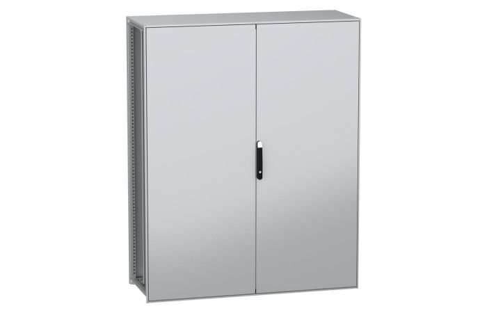 Stojąca obudowa modułowa, PanelSeT SFN, stal dekarbonizowana, płyta montażowa, 2000x1600x600mm, drzw | NSYSFN2016602DP Schneider Electric
