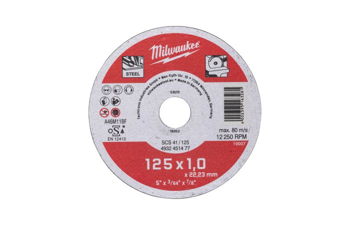 Tarcza do cięcia metalu Contractor 125X1 - 1szt | 4932451477 Milwaukee