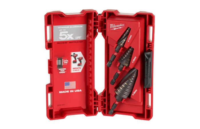 Wiertła stopniowe udarowe (zestaw 3szt) | 48899266 Milwaukee