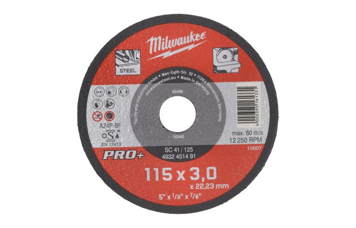 Tarcza do metalu płaska 115X3 PRO+ (1szt) | 4932451491 Milwaukee