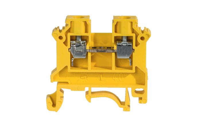Złączka szynowa gwintowa 4mm2 TS32,35 1-tor ZSG1-4.0Nz Nowa, żółta | 11321314 Simet
