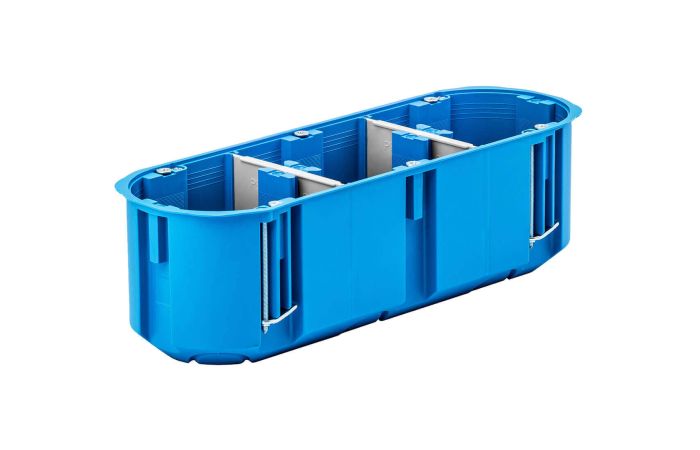 Puszka instalacyjna 3-polowa 3x60 głęboka regips Multibox2 P3x60D niebieska | 32104203 Simet