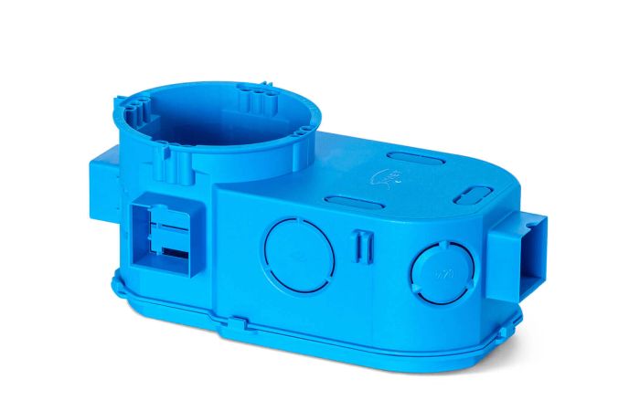 Puszka instalacyjna p/t 2x60 łączona, głęboka do elektroniki SE2x60 niebieska | 34117203 Simet