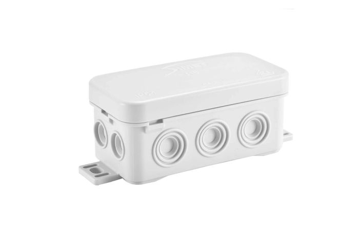 Puszka instalacyjna n/t 45x83x40 z dławicą zintegriowaną, samozatrzaskowa FASTBOX / N8w biały | 83008006 Simet