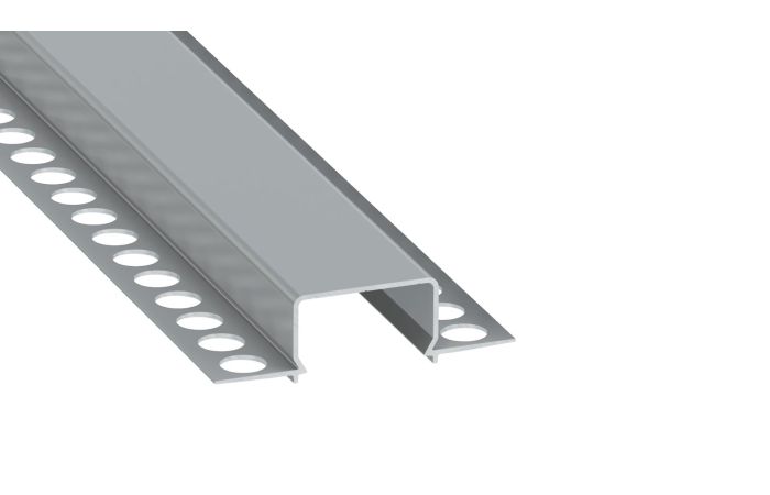Zestaw TEKKNI HORST srebrny klosz mleczny 2,02m do płyt G/K (na 2 taśmy LED) | 38-1240-20 LED Labs