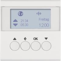 Łącznik żaluzjowy czasowy do sterownika żaluzjowego i mechanizmu zasilającego Berker, biały, mat | 85745188 Hager