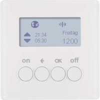 Łącznik czasowy do sterowników załączających i mechanizmów zasilających Berker, biały, aksamit, Q.x | 85745229 Hager