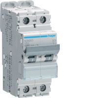 Wyłącznik nadprądowy 10kA 2P C 63A MCB | NCN263 Hager