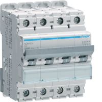 Wyłącznik nadprądowy 10kA 4P D 4A MCB | NDN404 Hager