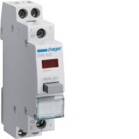 Przycisk sterowniczy 2NO LED czerwona Ith=16A 230VAC | SVN432 Hager