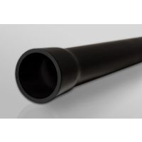 Rura przyłączeniowa sztywna UV z kielichem RPS-UV-M 110/4 450N, RHDPE, gładka, czarna (6m/50szt) BE | 11007 TT Plast