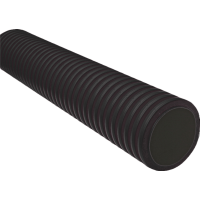 Rura sztywna karbowana dwuwarstwowa w odcinkach RODO 110/92 450N,HDPE, czarna (6m/48szt) DVK | 11695 TT Plast