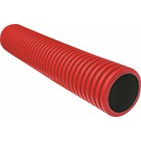 Rura sztywna karbowana dwuwarstwowa w odcinkach RODO 200/176 450N,HDPE,czerwona (6m/27szt) DVK | 13155 TT Plast