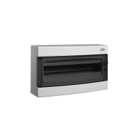 Rozdzielnica modułowa n/t 1x18-modułów, drzwi przezroczyste, IP40 PNS 18T | 101499 Noark
