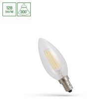 Lampa LED COG 5,5W 700lm WW 2700K E14 230V CLEAR świeczka przeźroczysta ciepła biała | WOJ+14387_5.5W Wojnarowscy