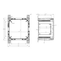 Szafka ARCA 303021T No MP 300x300x210 drzwi przezroczyste z zamkiem, bez płyty montażowej IP66, IK09 | 8121005N Fibox