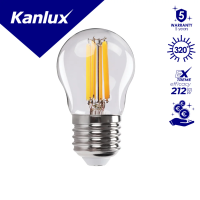 Lampa LEDBulb XLEDEX G45E27 G45 3,8W (60W) 806lm 4000K NW E27 filament kulka 5 lat Gwar. | 37345 Kanlux