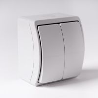 Łącznik świecznikowy n/t IP44 popielaty VW-2 Koala | 152-03 Viplast