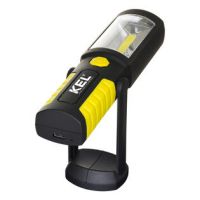 Latarka warsztatowa akumulatorowa (3.7V 800mAh-Li) z hakiem, magnesem 2W COB LED/3 LED LW-1A | W-98526 Plastrol