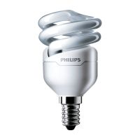 Świetlówka kompaktowa ze zintegrowanym statecznikiem Tornado T2 8W WW E14 220-240V 1PF/6 | 929689134302 Philips
