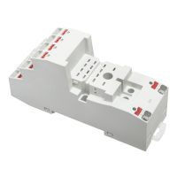 Gniazdo GZP4 z zaciskami Push-in do R2N, R4N, montaż na szynie 35 mm lub na płycie | 864324 Relpol