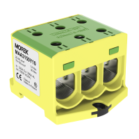 Zacisk uniwersalny, złączka OTL150-3 żółto-zielony 3xAl/Cu 25-150mm2 1000V MAA3150Y10 | MAA3150Y10 Morek