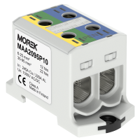 Zacisk uniwersalny, złączka OTL-PEN95 żółta/zielona/niebieska, 2xAl/Cu 6-95mm2 1000V, MAA2095P10 | MAA2095P10 Morek