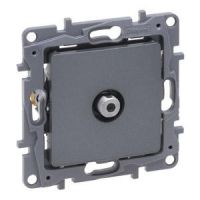 Gniazdo TV, typu F końcowe do instalacji typu gwiazda 1 DB stal, Niloe Selection | 762350 Legrand