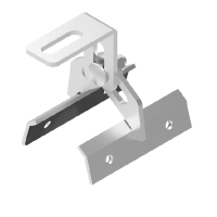 Regulowany uchwyt do blachy trapezowej RUBTE, gr. blachy 3mm | 899501 Baks