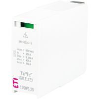 Moduł wymienny ogranicznika przepięć PV, MOD. ESM T12 PV 600/6,25 S, typ T1+T2 (B+C) | 002440642 Eti