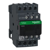 Stycznik mocy TeSys D 25A 4P 230V AC 1NO 1NC AC-1 zaciski skrzynkowe | LC1DT25P7 Schneider Electric