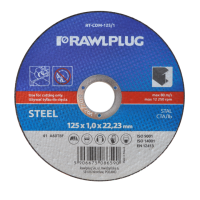 Tarcza korundowa Rawlplug RT-CDM 125x1,0x22,23 mm – 25 szt. | RT-CDM-125/1 Rawlplug