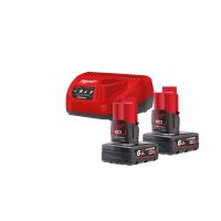 Zestaw akumulatorów 6,0Ah z ładowarką M12NRG-602 | 4933451903 Milwaukee