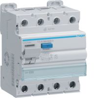 Wyłącznik różnicowo-prądowy 3P+N 125A 30mA 10kA AC RCCB | CDC690 Hager