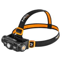 Latarka czołowa akumulatorowa USB 1000 lm czerwony/niebieski CREE LED | 99-028 NEO TOOLS