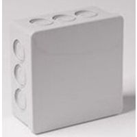 Puszka n/t 86x86x40mm IP55 12-wl klik z osłoną Popiel VP-03 | 003-03 Viplast